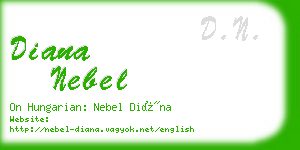 diana nebel business card